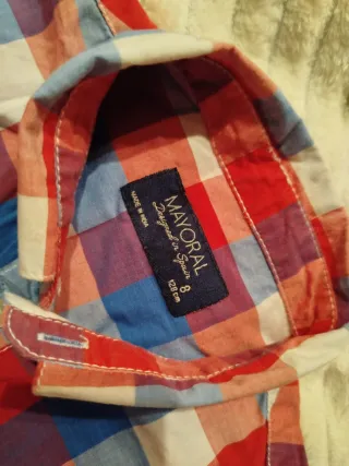 Camisa cuadros Mayoral Talla 8