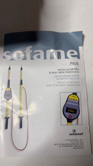 : Pértiga Voltimétrica Sofamel PV0/6 (0-6kV)