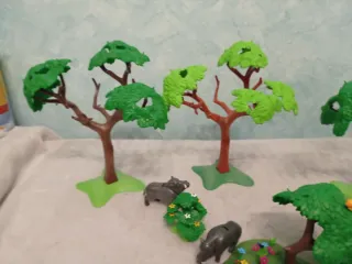 Playmobil Bosque con árboles y jabalíes YY