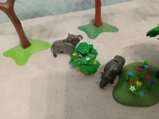 Playmobil Bosque con árboles y jabalíes YY