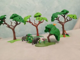 Playmobil Bosque con árboles y jabalíes YY
