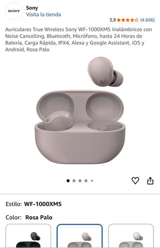 Sony WF-1000XM5 Auriculares True WirelessSIN ABRIR
