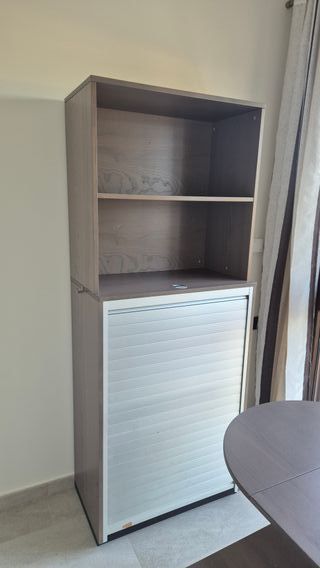 Escritorio modular madera y metal