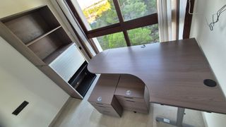 Escritorio modular madera y metal