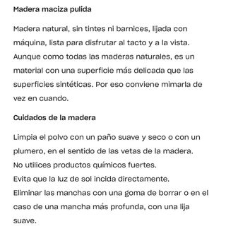 Cómoda cajonera de madera natural