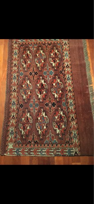 Alfombra Bolsa Chuval Yomut 1890/1900 Asia Central