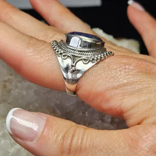 Anillo Plata 925 Zafiro Azul