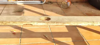 Mesa de madera extensible para terraza