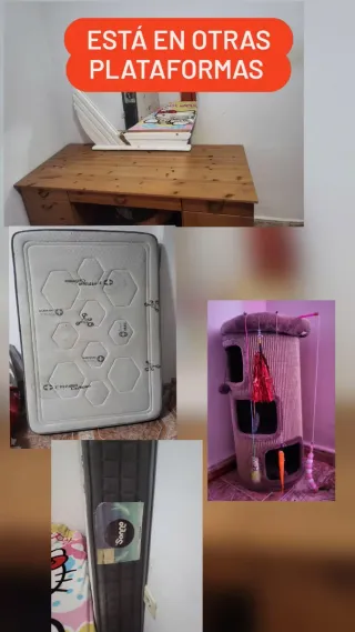 Espejo de madera y cristal