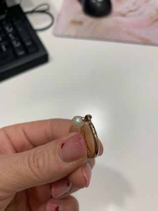 Anello Pandora con perla oro