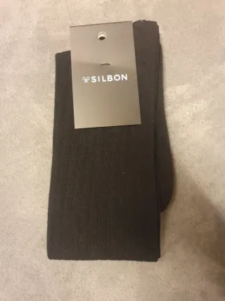 Calcetines Silbon Caballero Negros