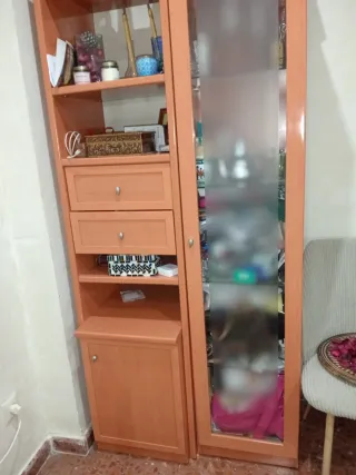 Radiador blanco salón calor azul,Muebles y 2 sofás