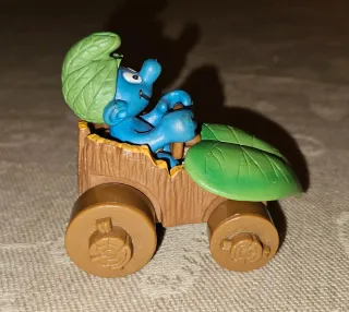 Puffo in auto foglia Pejo Schleich