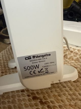 Calefactor eléctrico Orbegozo