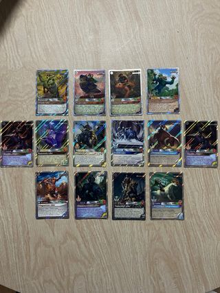 Lote Cartas Coleccionables Fantasy Rider CajaMetal