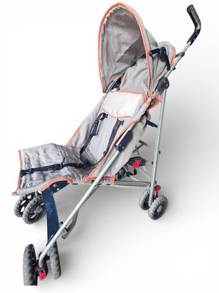 Passeggino leggero grigio con cappottina