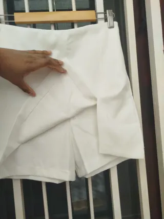 Falda pantalón blanca Talla S