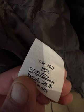 Giubbino Biker Vera Pelle Anni '90 vintage