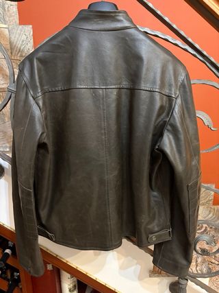 Giubbino Biker Vera Pelle Anni '90 vintage