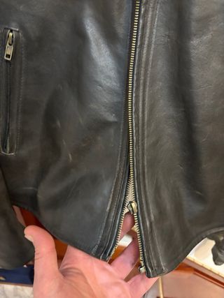 Giubbino Biker Vera Pelle Anni '90 vintage