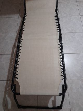 Lettino Prendisole con Tetto e Cuscino