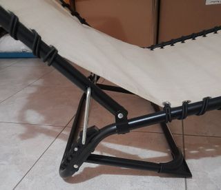 Lettino Prendisole con Tetto e Cuscino