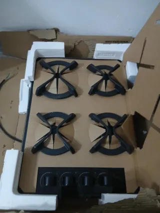 Teka GBC 64003 Encimera Gas Cristal 4 Zonas