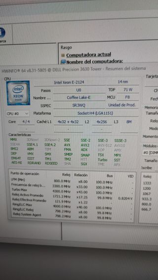 Dell Precision 3630 | 64GB RAM | WX5100