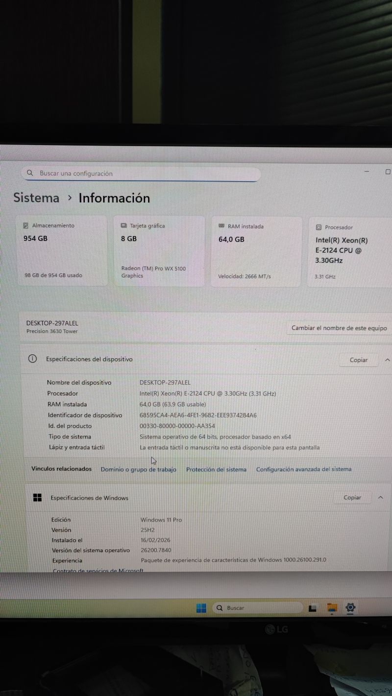 Dell Precision 3630 | 64GB RAM | WX5100 afbeelding 5