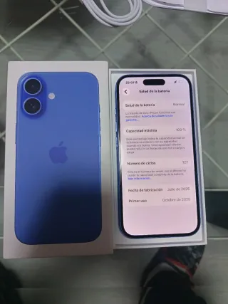 iPhone 16 256GB Azul
