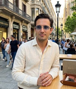 Gafas Cartier Nuevas Azul y Blanco