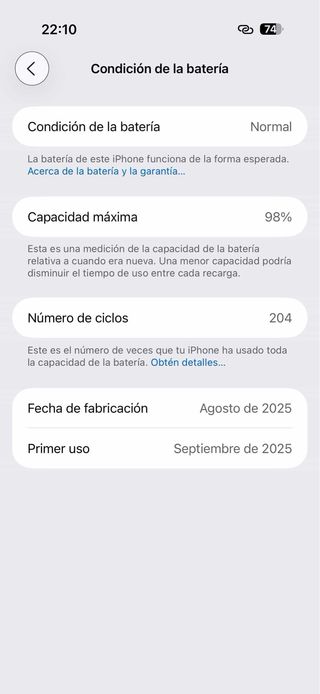 iPhone 17 Air 256GB con solo 5 meses de uso