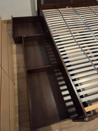 Cama Doble Madera Ikea 140×200