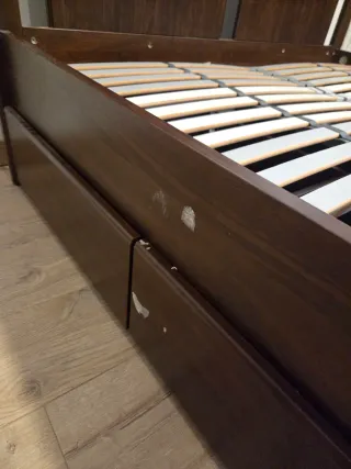 Cama Doble Madera Ikea 140×200