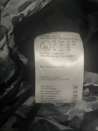 Vestido largo estampado asimétrico