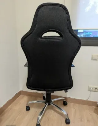 Silla Gaming Negra y Azul Tempest