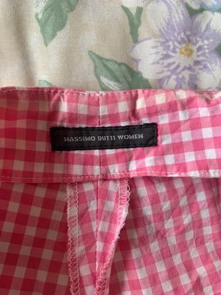 Pantalón cuadros vichy Massimo Dutti