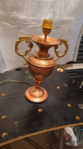 Lampada Vintage Rame Sbalzato Mano