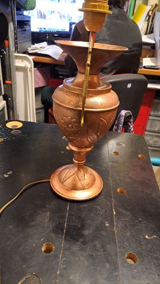 Lampada Vintage Rame Sbalzato Mano