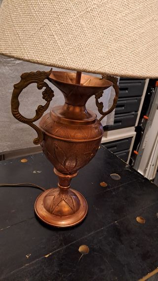Lampada Vintage Rame Sbalzato Mano