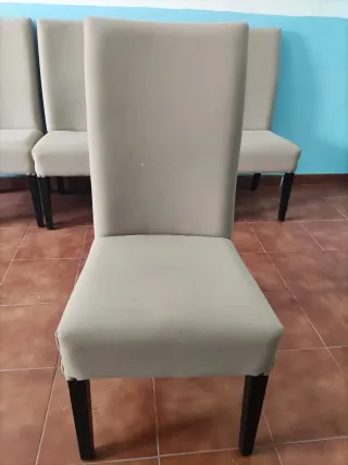 6 Sillas Comedor Tapizadas Tela Madera
