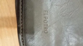 Bolso bandolera de piel marrón de hombre