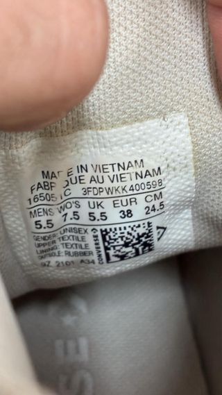 Converse All Star Bianche Tg 38