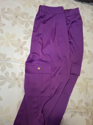 Pantalón cargo Carher morado talla S