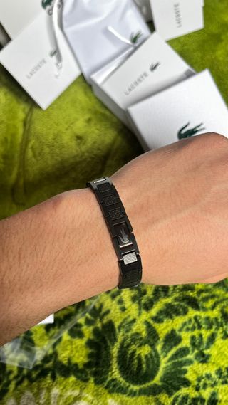 Pulsera Lacoste Negra
