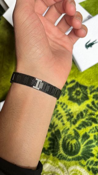 Pulsera Lacoste Negra