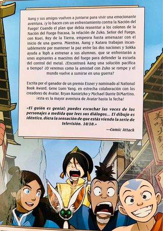 AVATAR 1 y 2 cómic Nickelodeon Beascoa Editorial