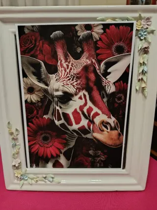 Lámina decorativa gato Frida