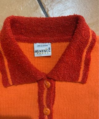 Maglioncino vintage donna arancione L