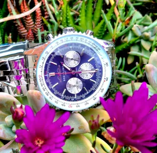 Reloj Aviador Cronógrafo de Acero Inoxidabe.